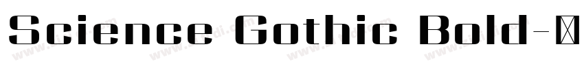 Science Gothic Bold字体转换